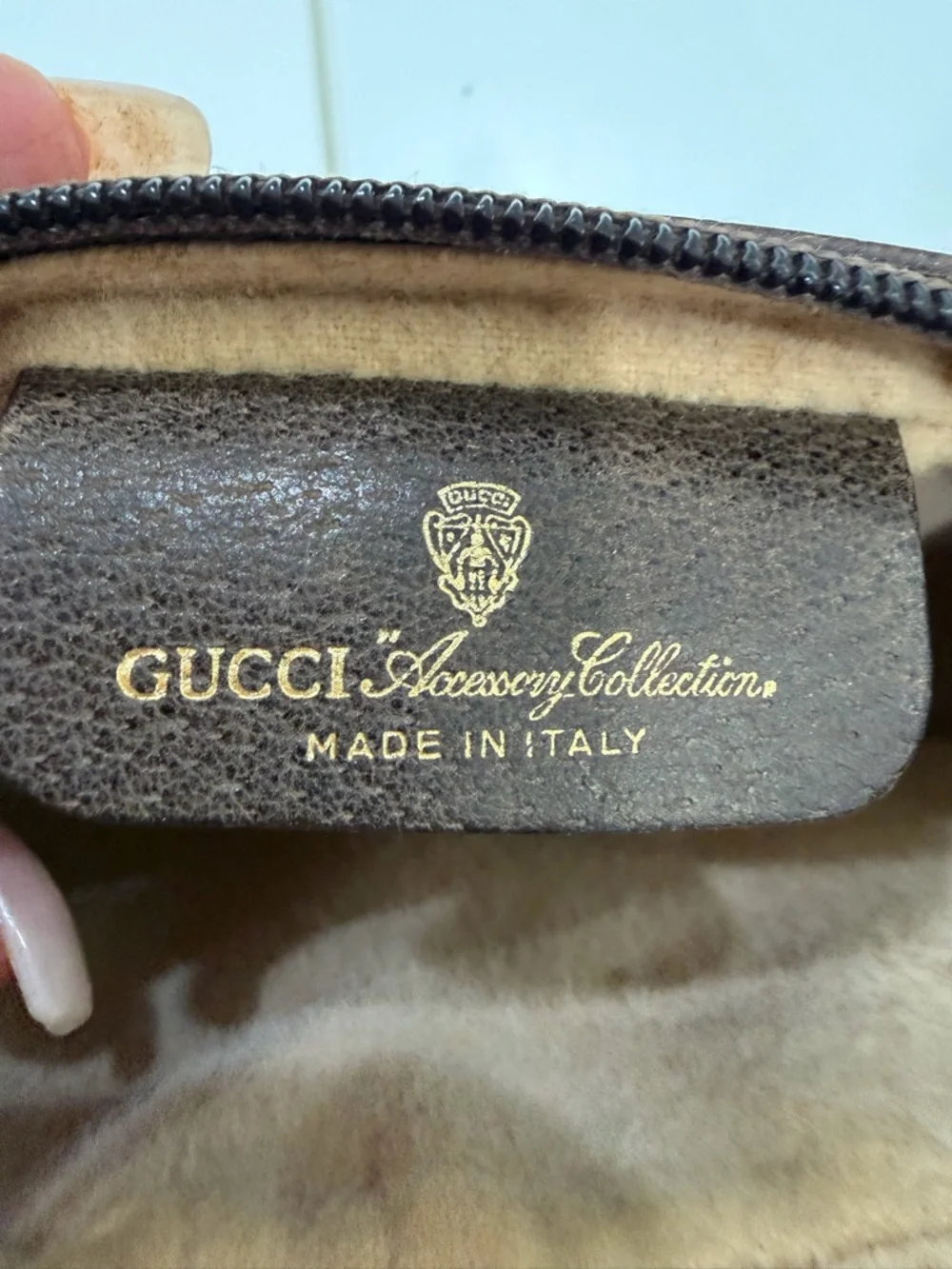 Vintage Gucci 010 378 GG Web Sherry Line Crossbody Bag